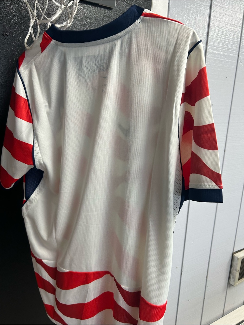Nike Red & White USA Wave Stripe Soccer Jersey - Picture 4 of 10